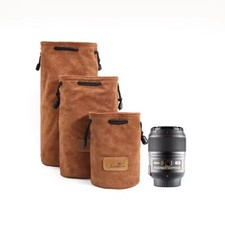 Multipurpose Camera Lens Pouch Camera Lens Protection Drawstring Velvet Soft Bag