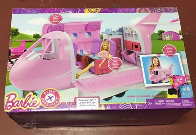 barbie pink passport jet