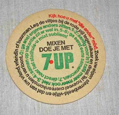 Getränkedeckel, 7-UP, Niederlande, rund ''Bierdeckel''