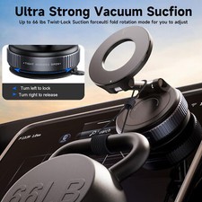Electric Vacuum Magnetic Suction Cup 360  Rotation Car Phone Holder Stand Mount