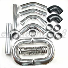 4'' inch Aluminum Turbo Intercooler Pipe Piping Kit + Clamps + Couplers US STOCK
