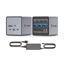 TobenONE USB C Docking Station Dual/Triple Monitor, USB C Dock with 150W Powe...