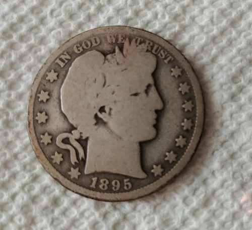 1895-O Barber Half VG Details- C8414