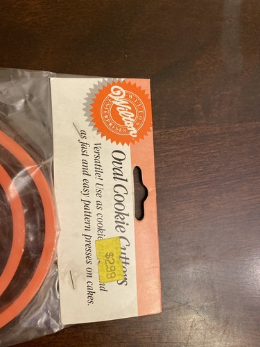 Wilton Nesting Fondente Doppio TAGLIERE PER BISCOTTI ~ OVALE Set di 6 Vintage - Foto 2 di 5