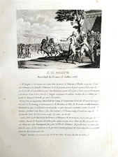 Engraving Pomp of The Nation French - J. H. Ségur Marechal de France 1783