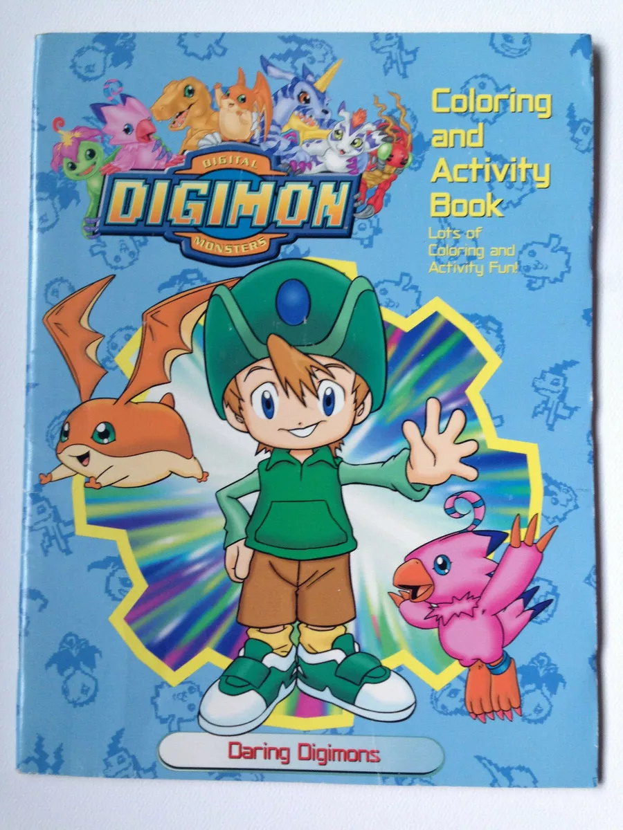 DIGIMON Digital Monsters, Coloring and Activity Book - DARING DIGIMONS