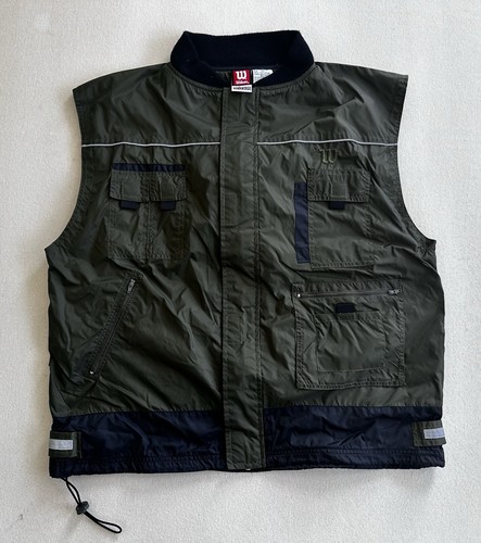 Wilson advantage hunting vest Men’s Size XL Green Nylon lightweight Fleece Lined