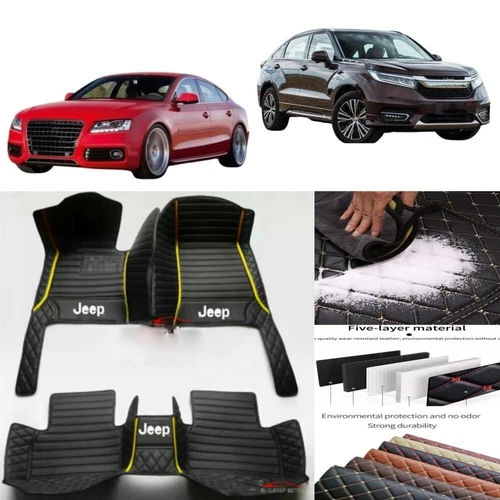 For Jeep All Models Custom Car Floor Mats Carpets Liner All Weather Waterproof - Imagen 24 de 37