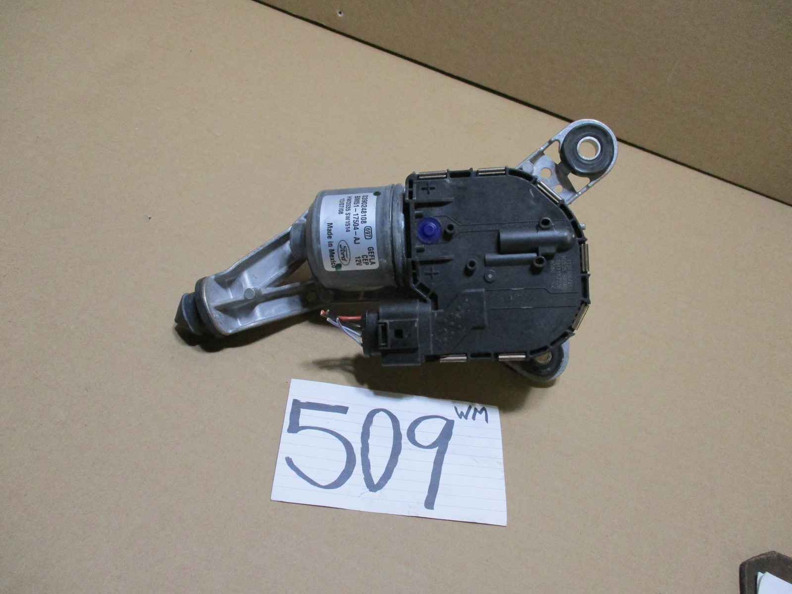 12 13 14 Ford Focus Used Left Front Windshield Wiper Motor #509-WM