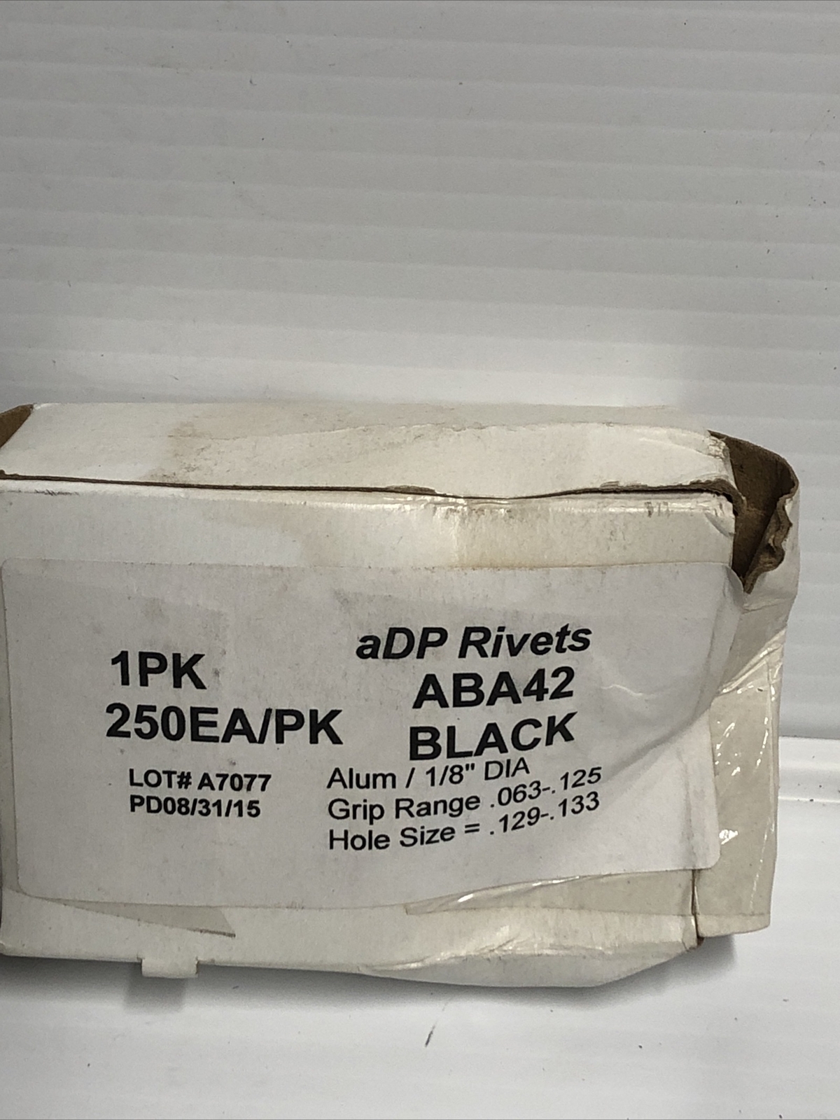 aDP Rivets ABA42 Black Aluminum 1/8” Diameter Rivet 250pcs | eBay