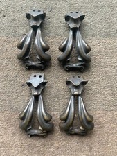 X4 Brass Rococo feet Circa 1840