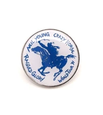 NEIL YOUNG CRAZY HORSE RAGGED GLORY World Tour Lapel Enamel Brooch Pin