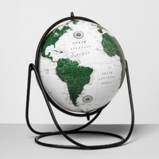 Hearth & Hand Magnolia PIVOT WORLD GLOBE Green JOANNA GAINES NEW WORLD GEOGRAPHY