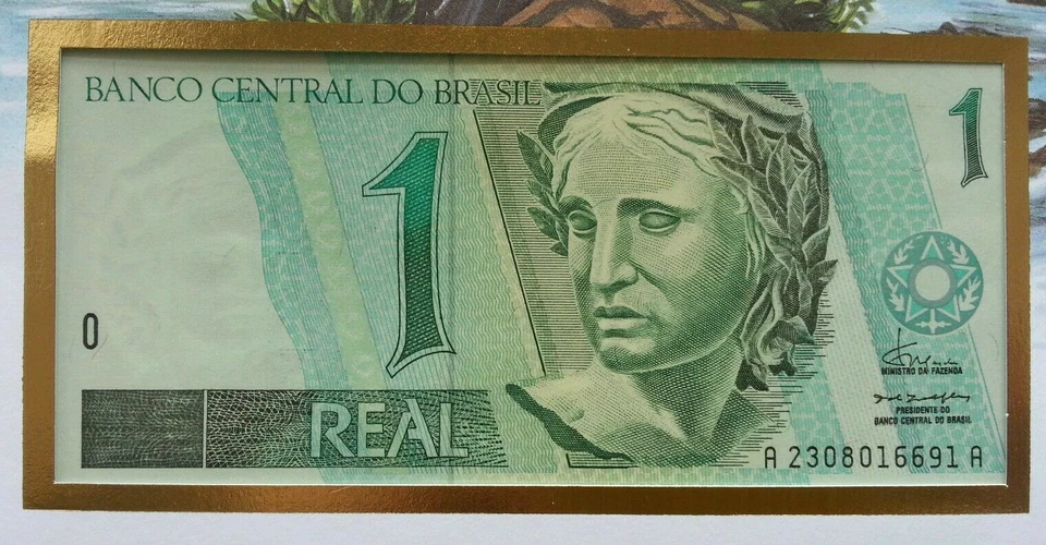 [SJ] Brazil 1994 Bird Freedom Woman FDC (banknote coin cover) *rare 3 in 1 cover - Image 2 of 4