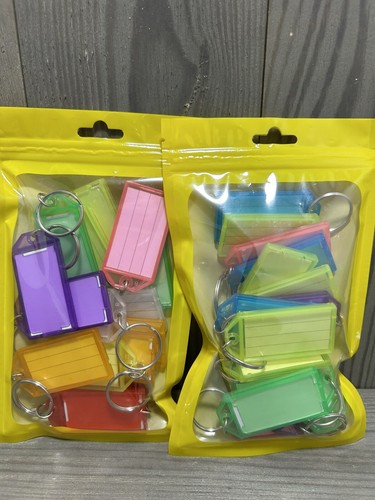 Plastic Key Label Organization Tag Colorful Tags with Window for Easy 30 - Picture 5 of 6