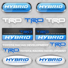 Hybrid Trd Racing Development Sport Car Logo Sticker Vinyl Decal Stripes Decor