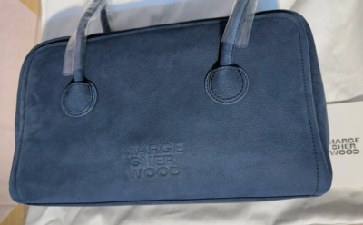 MARGE SHERWOOD Soft Boston Bag Indigo Nubuck Leather | Korea Brand