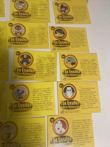 Beatles Yellow Submarine Standard Size Card Set 52 Cards Comic Images 1999 Read - Picture 14 of 17