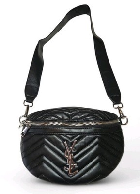 Small  Belt Bag Silver Hardware Adjustable Strap