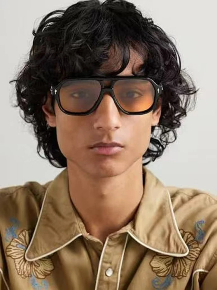 Gafas de sol cuadradas hechas a mano de lujo WILDHORSE JACQ para hombre + mujer, protección solar Foto 2 de 4