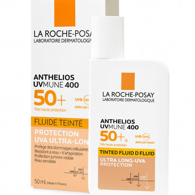 La Roche Posay Anthelios UVMUNE 400 LSF50+ getöntes Fluid,  50 ml | NEU & OVP