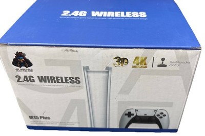 SJGAM M15 Plus Retro Video Game Console White 4K HDMI 2.4G Wireless Controllers