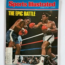 Sports Illustrated Oct 13 1975 Featuring Joe Frazier & Muhammad Ali W/lab VG Con