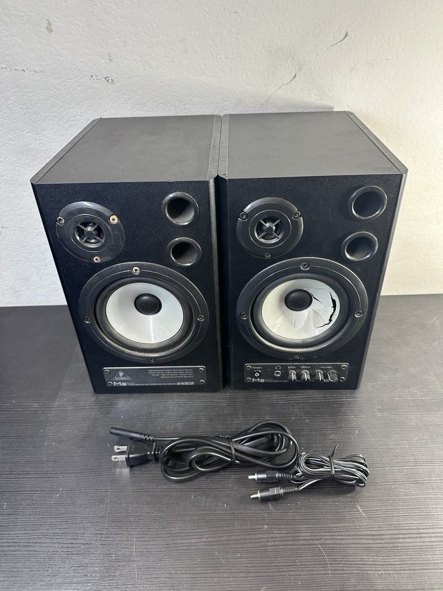 Behringer MS40 Powered Studio Monitors, Working, Tear In Speaker