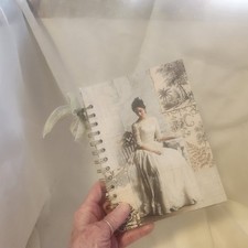 Sitting Lady Vintage French Booklet featuring Papers from Eternal Tale Pages