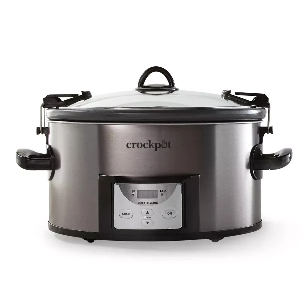 Crock-Pot 7qt Cook & Carry Programmable Easy-Clean Slow Cooker Stainless Steel:
Opens in a new windo