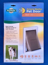 PetSafe Triple Flap Extreme Weather Pet Door - White - Size Medium - NEW