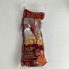 Walt Disney Tarzan Tantor Sound Straw McDonald's Happy Meal 90s Toy Vintage 1999