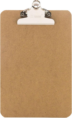 BAZIC Memo Size Hardboard Clipboard W/Sturdy Spring Clip
