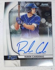 2020 Bowman Sterling Ruben Cardenas Prospect Auto #BSPARC Tampa Bay Rays