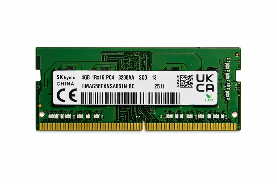 SK hynix 4GB DDR4 3200MHz Laptop RAM PC4-3200 SODIMM 1Rx16 OEM Memory