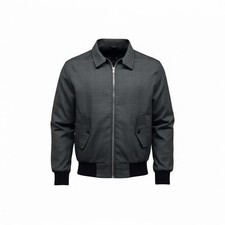 New Men's 'Prince of Wales' Check Harrington Jacket Coat Classic Retro MOD