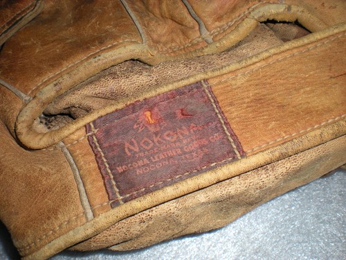 Vintage Antique Rare Nokona G22 Genuine Cowhide Baseball Glove Mitt - Picture 7 of 12