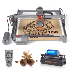 Laser Engraver Engraving Machine 10W Compressed Spot Rotary Roller Cutter