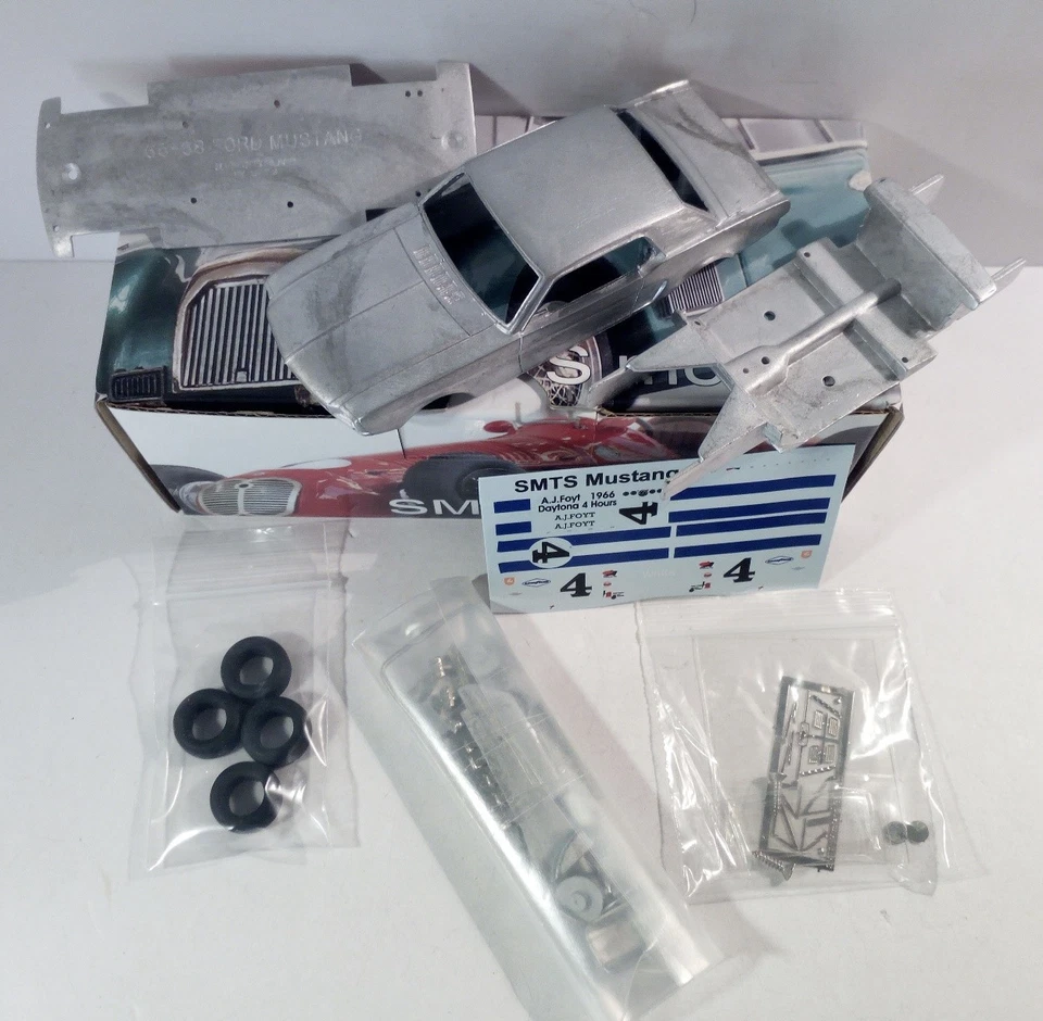 1-43 Ford Mustang DALE WOOD Trans-AM'66 #4 Foyt metal kit to built SMTS B13b - Immagine 2 di 4