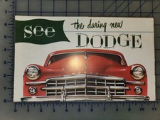 1949 Dodge Brochure Folder Original Meadowbrook Wayfarer Coronet