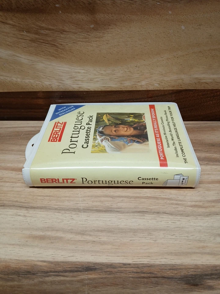 Berlitz Portuguese Cassette Pack 90-Minute Cassette + Phrase Book Dictionary - Image 3 of 4