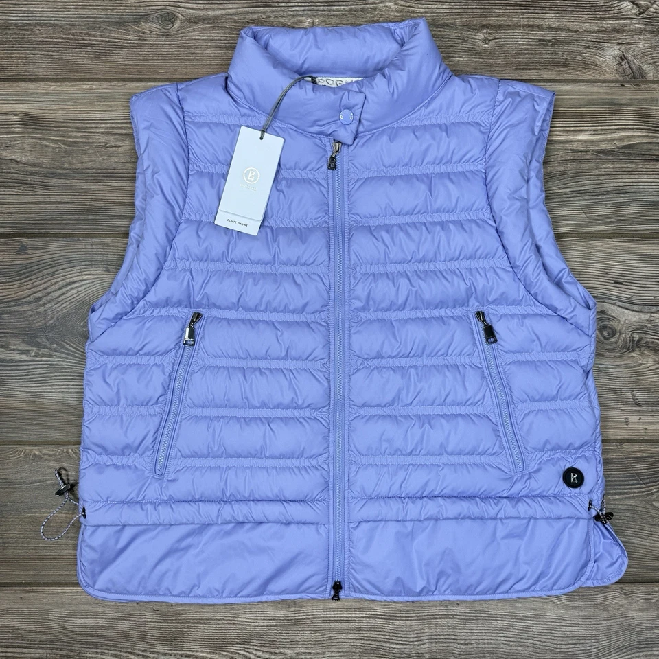 BOGNER Women’s Florin Lightweight Down Vest Purple Lavender US Size 12 NEW $450 - Image 3 of 4