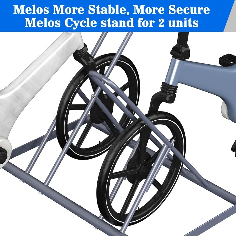 Heavy Duty Bike Stand for Garage, Outdoor For Mountain Floor Bike Rack, Silver