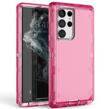 For Samsung S26 S25 S24 S23 S22 S21 S20 Rugged Translucent Cell Phone Case Cover