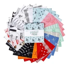 'Press On'  5" x 5"  Cotton Squares Riley Blake $3.99 Ships ANY Amount Of Fabric