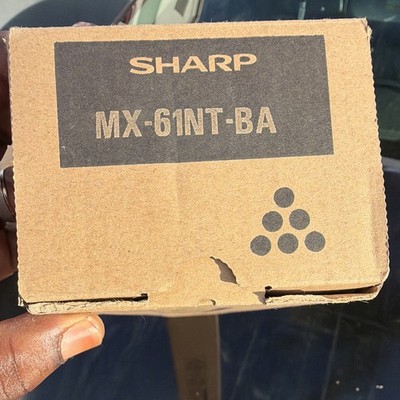 Sharp MX-61NT-BA Genuine/Original Black Laser Toner Cartridge for Sharp Printers