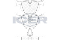 Bremsbelagsatz Hinten Ate-System FüR BMW E46 E39 E38 X3 E83 X5 94-12 34212357231