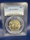 1945 Pcgs Ms64 Walking Liberty Half Dollar