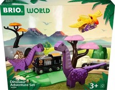   IO World Dinosaur Adventure Set 21 Piece FSC Certified Wooden Train Set