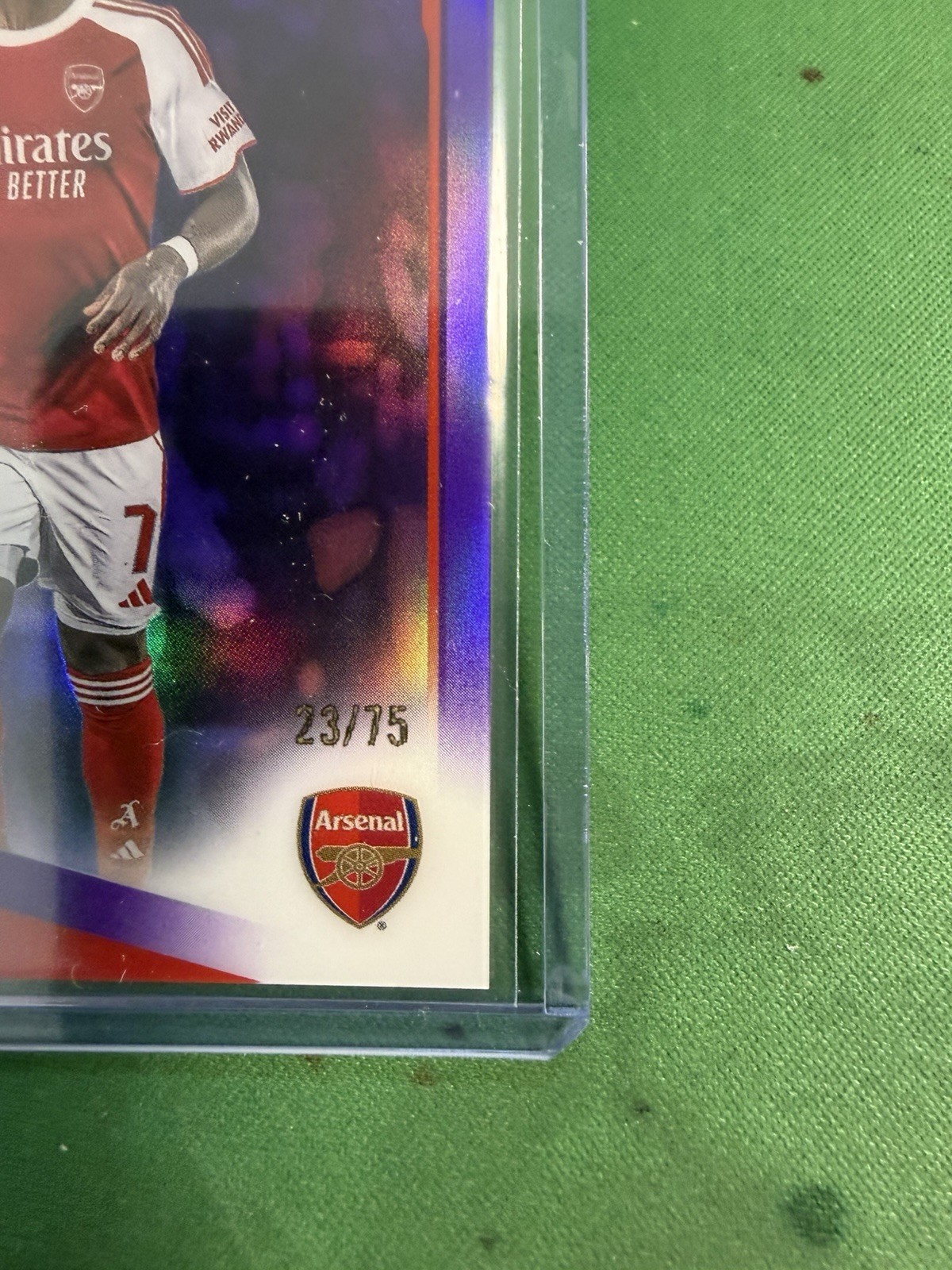 Bukayo Saka 2025-26 Topps Chrome UCC Purple Refractor /75 #12 view 5